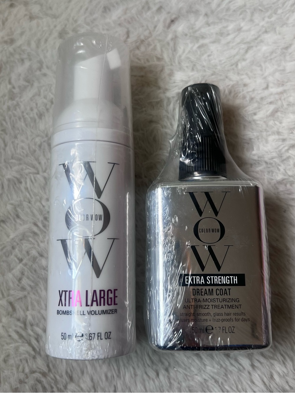 Color Wow Extra Strength Dream Coat + Xtra Large Volumizer — White & Silver